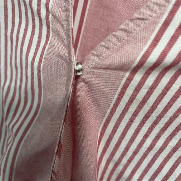 Madewell Ruffle-Hem Bold Stripe Feminine Wrap Top - Picture 9 of 14